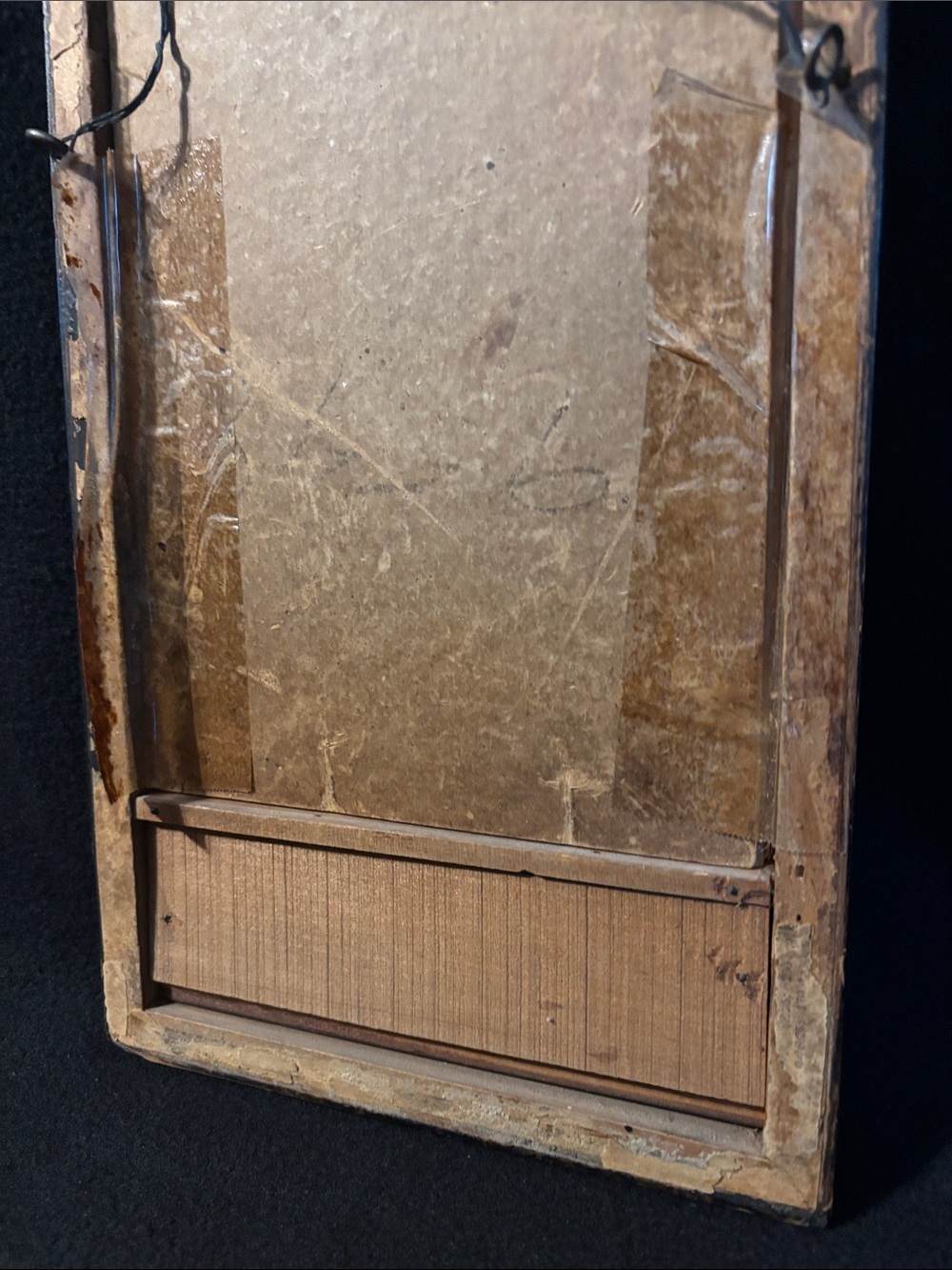 Antique 1900 Art Deco MADONNA MOTHER CHILD Print W H Partridge in Frame vintage - Picture 5 of 5